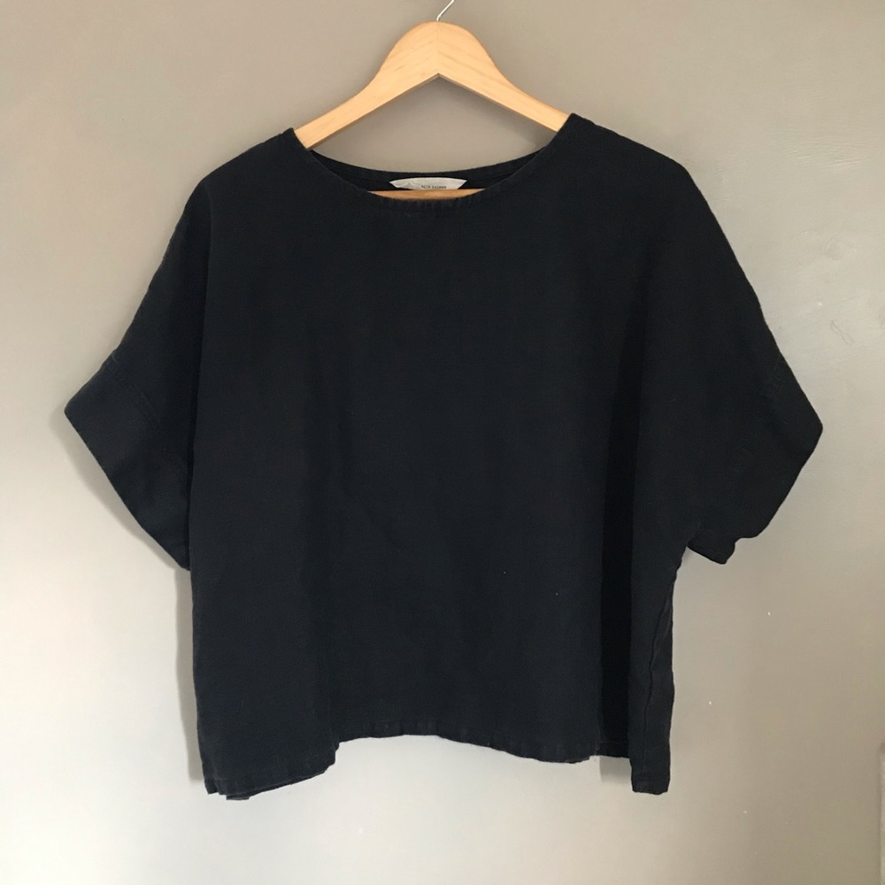 Elizabeth Suzann Georgia T OSP Black Linen